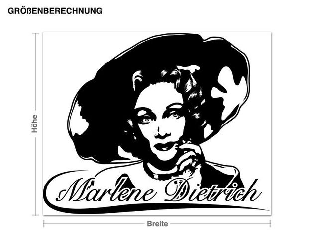Dekoracja do kuchni Marlene Dietrich