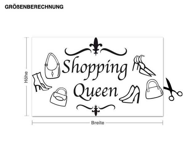 Naklejka na ścianę - Shopping-Queen