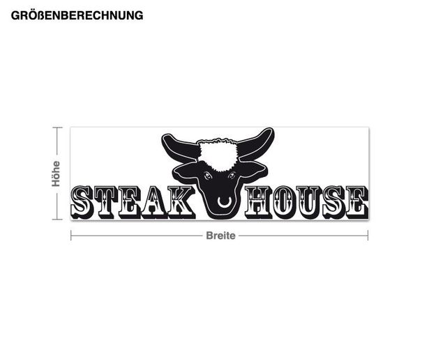 Naklejka na ścianę - Steakhouse