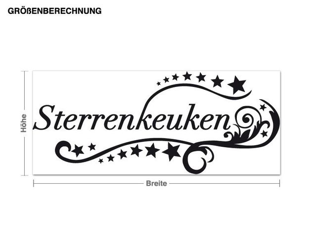 Dekoracja do kuchni Sterrenkeuken
