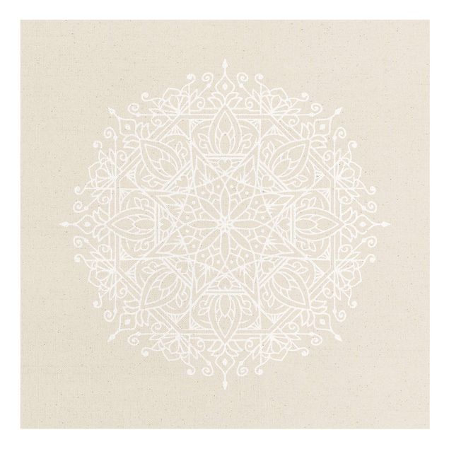 Obrazy Linie białe - Mandala