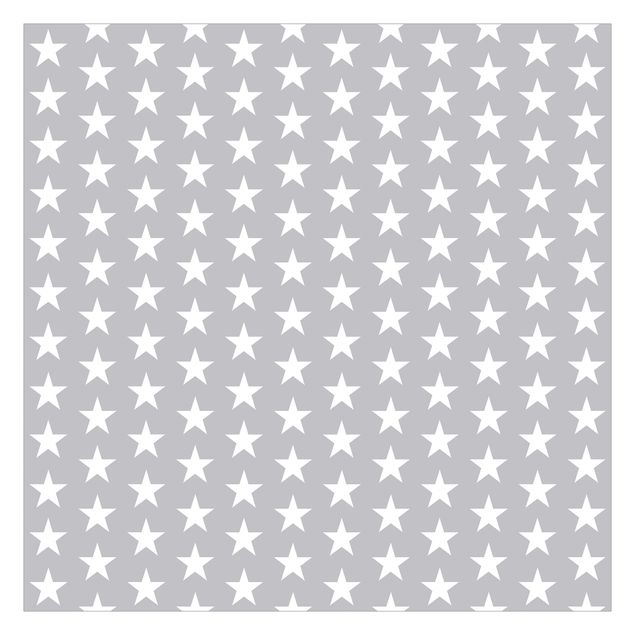 Tapeta - Białe gwiazdy na szarym tle
