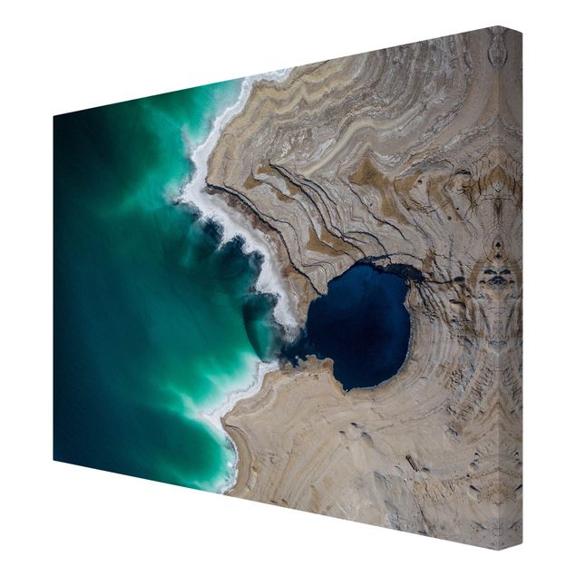 Obraz morze plaża Zatoka Dzikiego Wybrzeża w Izraelu