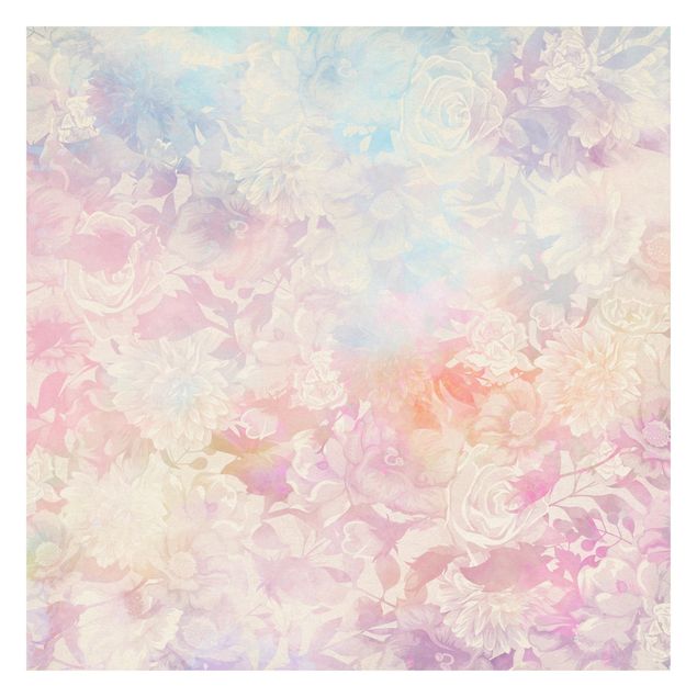 Fototapeta - Delikatne marzenie o kwiatach w pastelowym kolorze