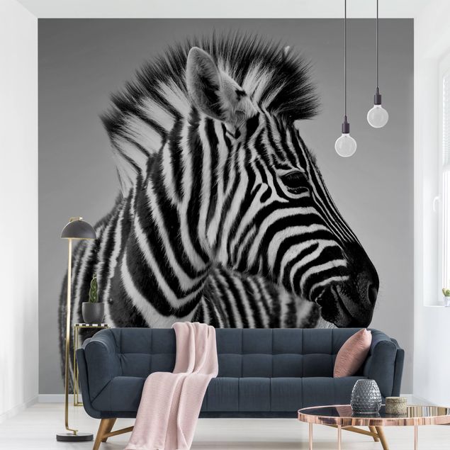 Zebra tapeta Portret dziecka-zebry II