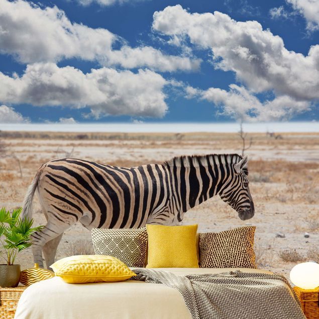 Zebra tapeta Zebra na sawannie
