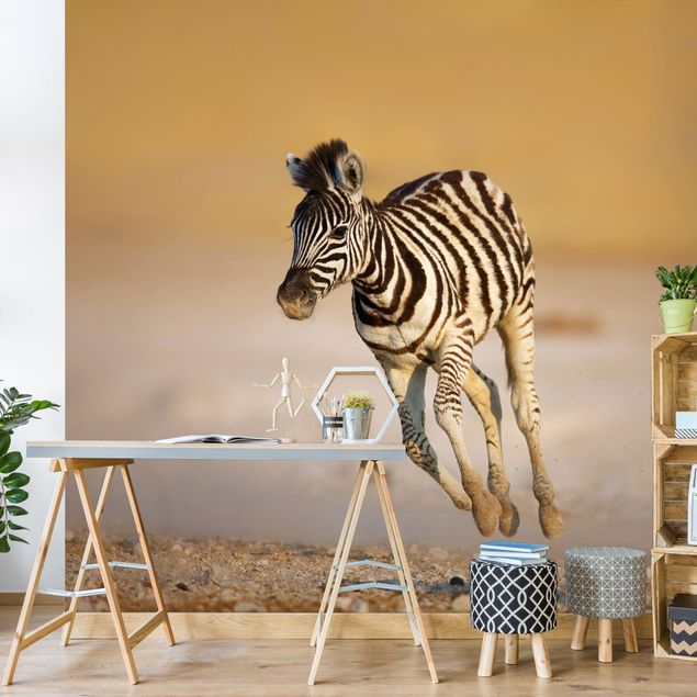 Dekoracja do kuchni źrebię z gatunku zebra