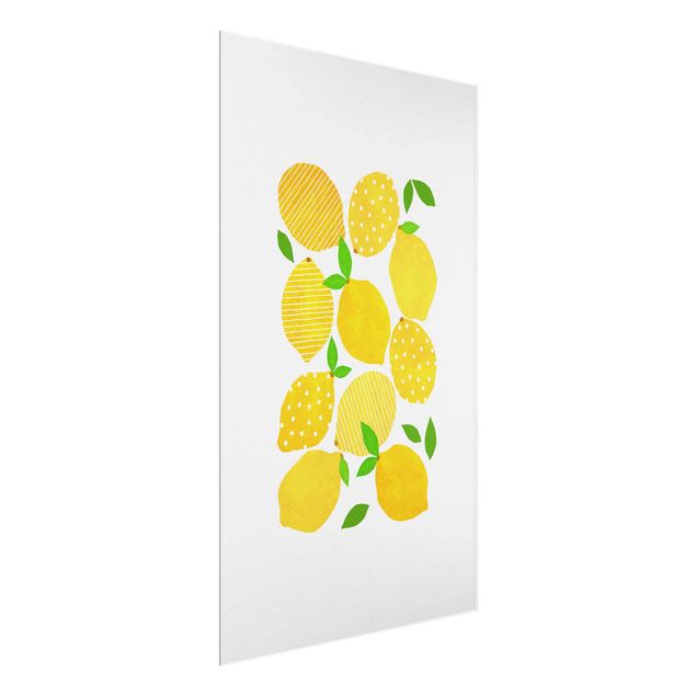 Obrazy nowoczesny Lemony z kropkami