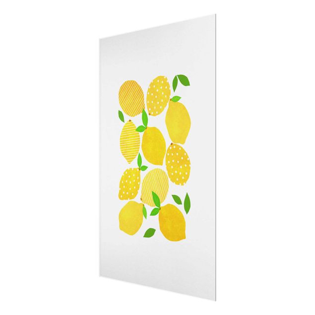 Artystyczne obrazy Lemony z kropkami