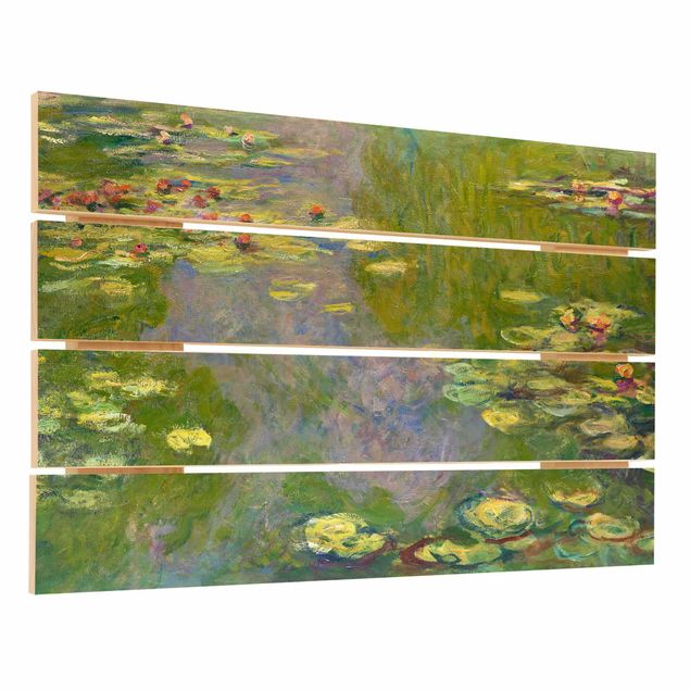 Obrazy z drewna Claude Monet - Zielone lilie wodne