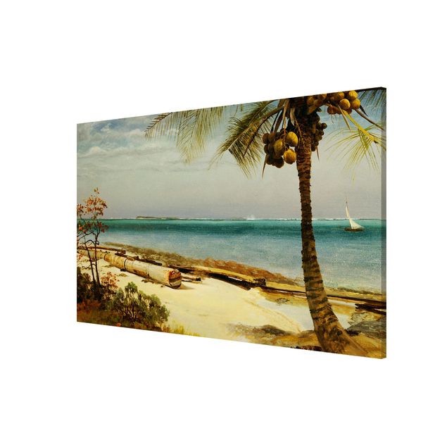 Obrazy nowoczesny Albert Bierstadt - Wybrzeże w tropikach