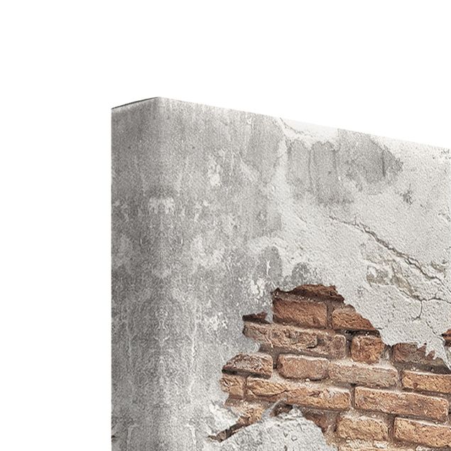 Obrazy na ścianę Mapa świata Shabby Concrete Brick