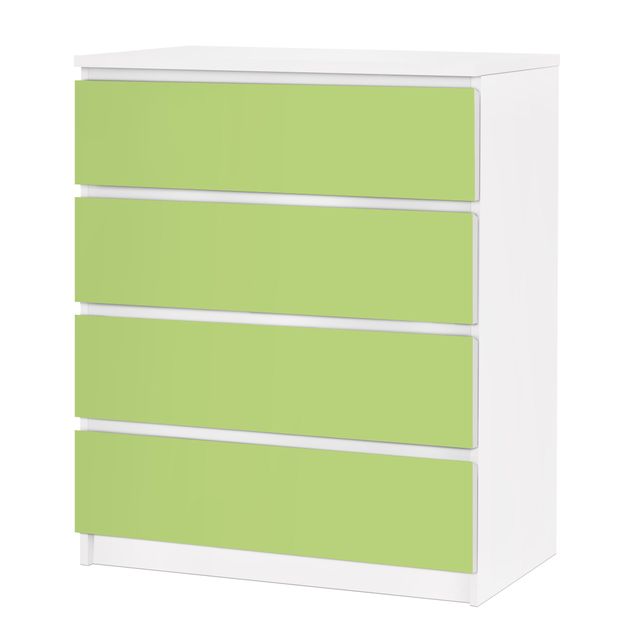 Okleina meblowa IKEA - Malm komoda, 4 szuflady - Kolor wiosenna zieleń