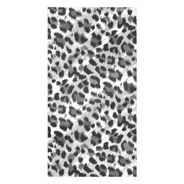 Tylna ścianka prysznicowa - Leopard Print With Watercolour Pattern In Grey