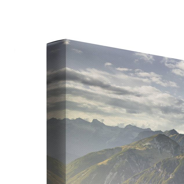 Obrazy na płótnie góra Góry i dolina w Alpach Lechtalskich w Tyrolu