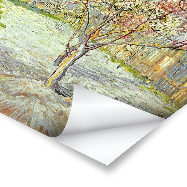 Postimpresjonizm obrazy Vincent van Gogh - Kwitnące drzewa brzoskwiniowe