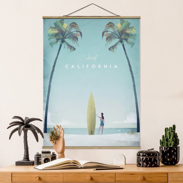 Dekoracja do kuchni Plakat podróżniczy - Kalifornia
