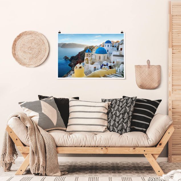 Obrazy do salonu Santorini