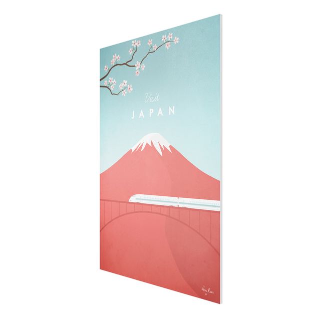 Obrazy z górami Plakat podróżniczy - Japonia