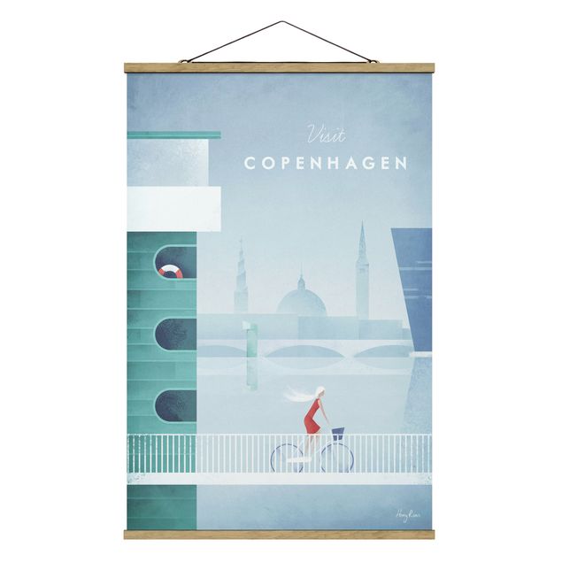 Obrazy retro Plakat podróżniczy - Kopenhaga