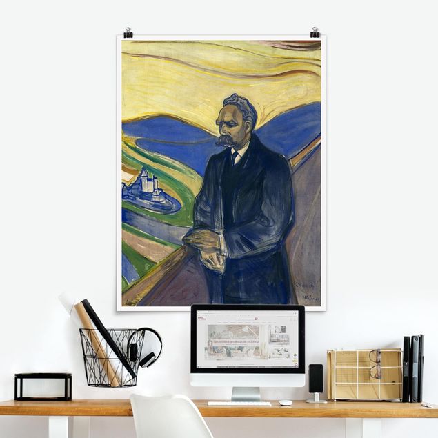 Ekspresjonizm obrazy Edvard Munch - Portret Nietzschego