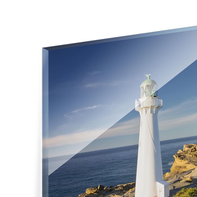 Panel szklany do kuchni - Latarnia morska Castle Point Nowa Zelandia