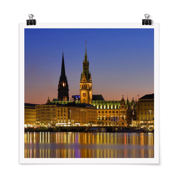 Obrazy nowoczesny Panorama Hamburga