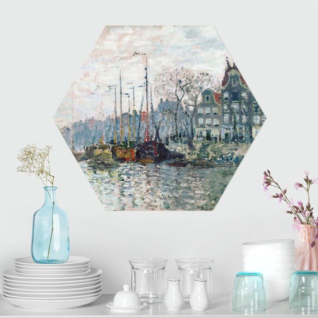Nowoczesne obrazy do salonu Claude Monet - Kromme Waal Amsterdam