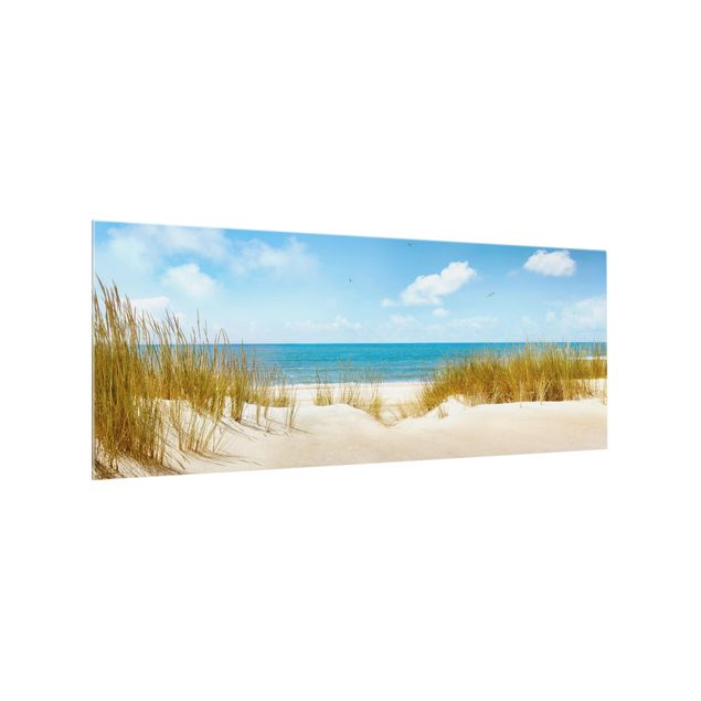 Panel szklany do kuchni - Plaża nad Morzem Północnym