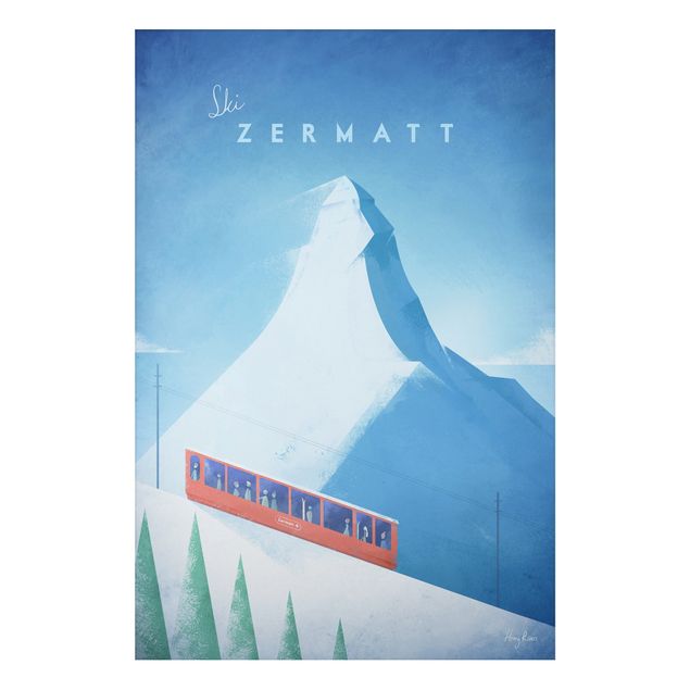 Obrazy Szwajcaria Plakat podróżniczy - Zermatt