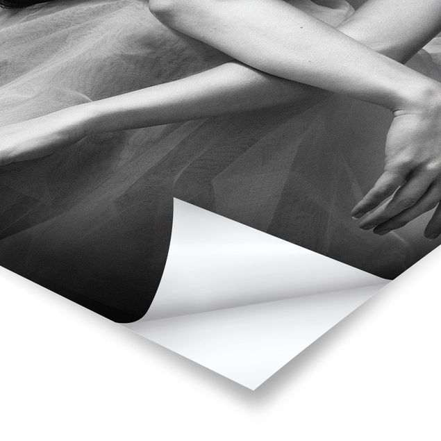 Czarno białe obrazki Ręce baletnicy