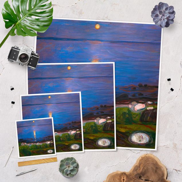 Obrazy plaża Edvard Munch - Letnia noc nad morzem