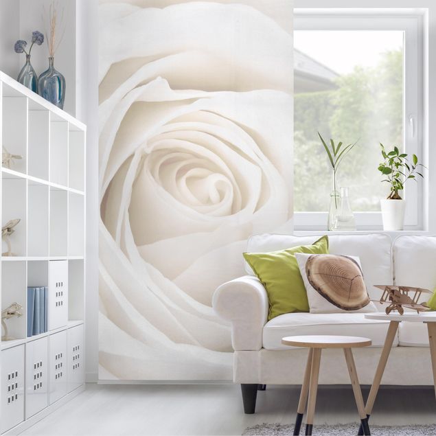 Domowe tekstylia Piękna biała róża