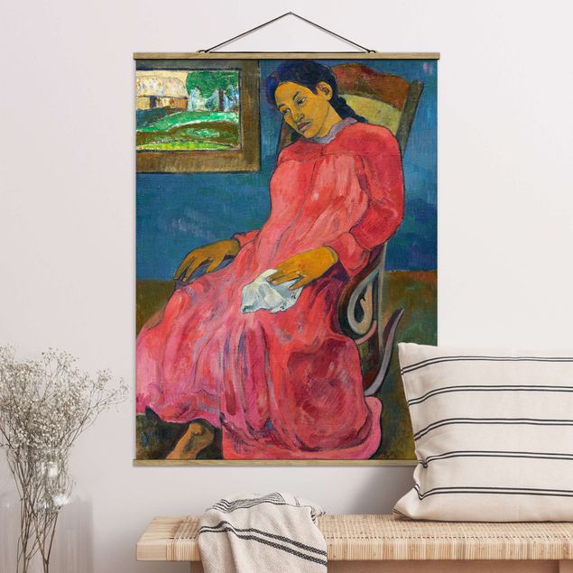 Plakat z wieszakiem - Paul Gauguin - Kobieta melancholijna