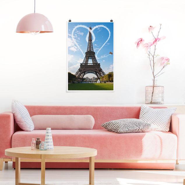 Obrazy do salonu Paryż - miasto miłości