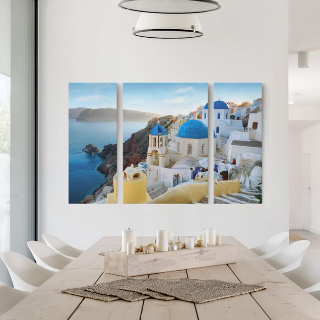 Nowoczesne obrazy do salonu Santorini