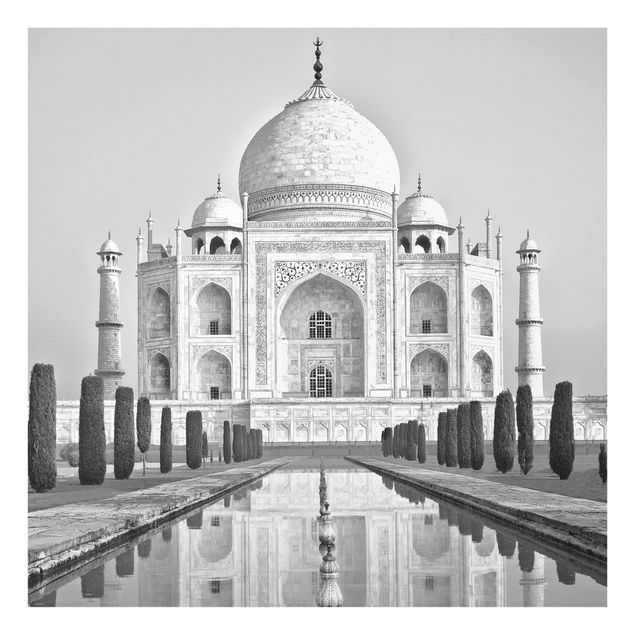 Panel szklany do kuchni - Taj Mahal z ogrodem