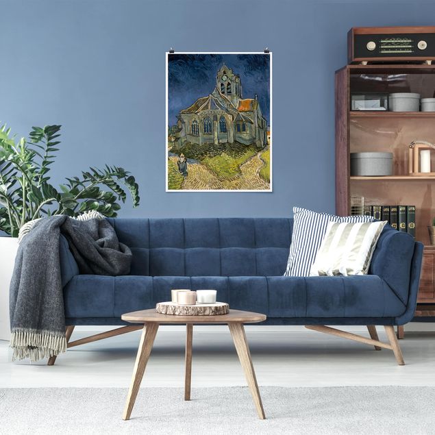 Nowoczesne obrazy do salonu Vincent van Gogh - Kościół w Auvers-sur-Oise