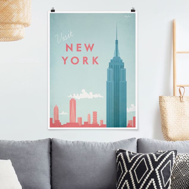 Dekoracja do kuchni Plakat podróżniczy - Nowy Jork