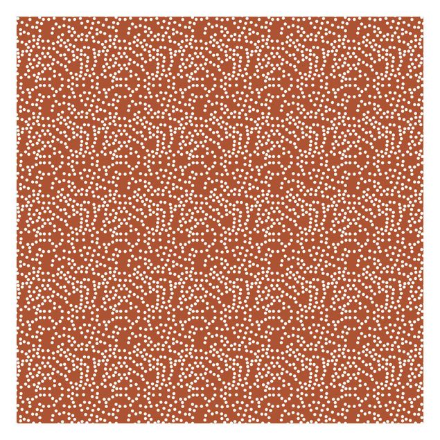 Tapeta - Wzór w kropki brązowy