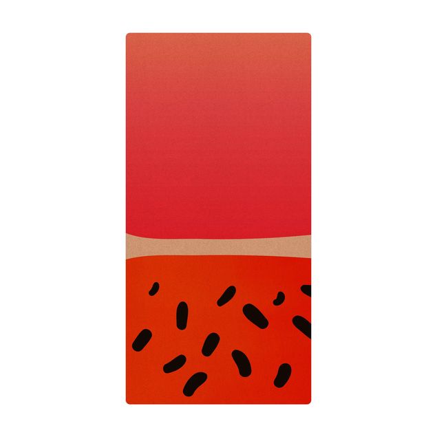 Mata korkowa - Abstrakcyjne kształty - Melon i róż