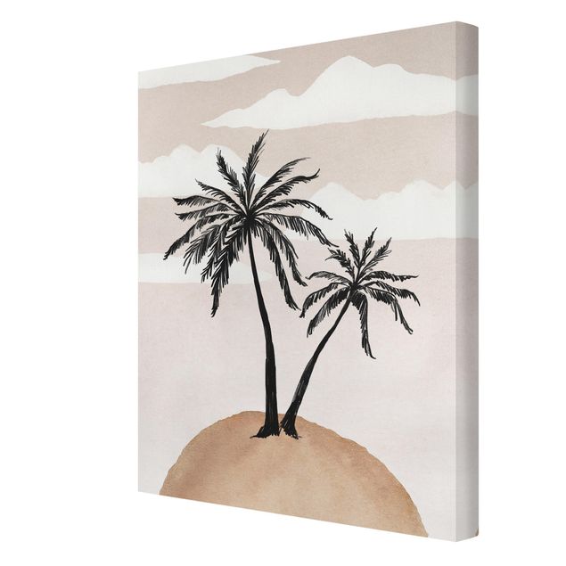 Obrazy na płótnie Abstract Island Of Palm Trees