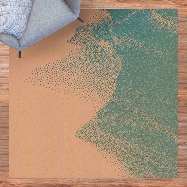 nowoczesny dywan Abstrakcyjny krajobraz punktowy Atlantyda