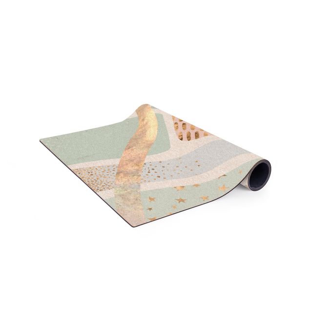 nowoczesny dywan abstrakcyjny Abstrakcyjny pastelowy wzór w pejzaż morski