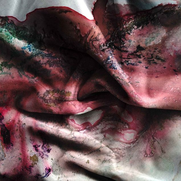 Tekstylia domowe Abstrakcyjna gra kolorów w kolorze czerwonym