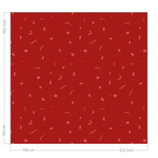 Dekoracja do kuchni Abstrakcyjny wzór monochromatyczny - czerwony
