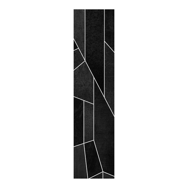 Tekstylia domowe czarno-biały Geometry Watercolour