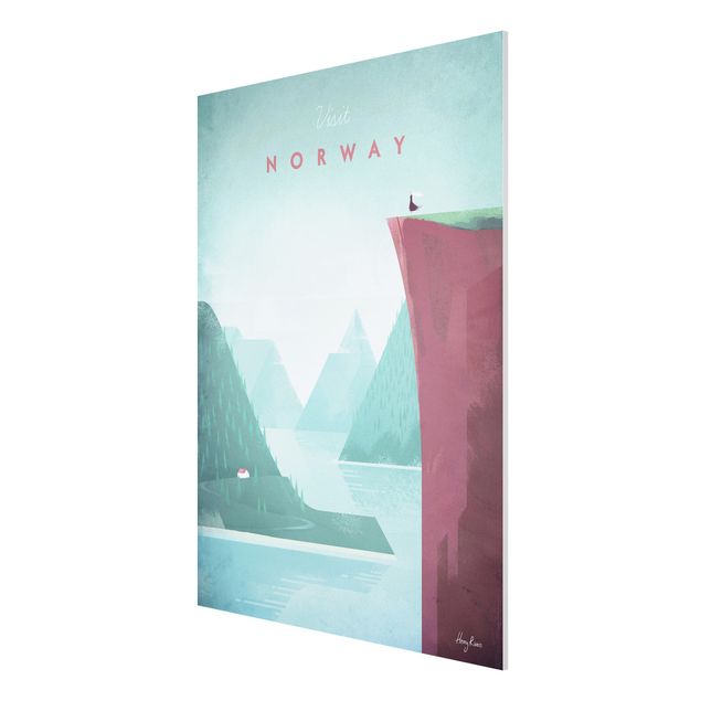 Obrazy góry Plakat podróżniczy - Norwegia