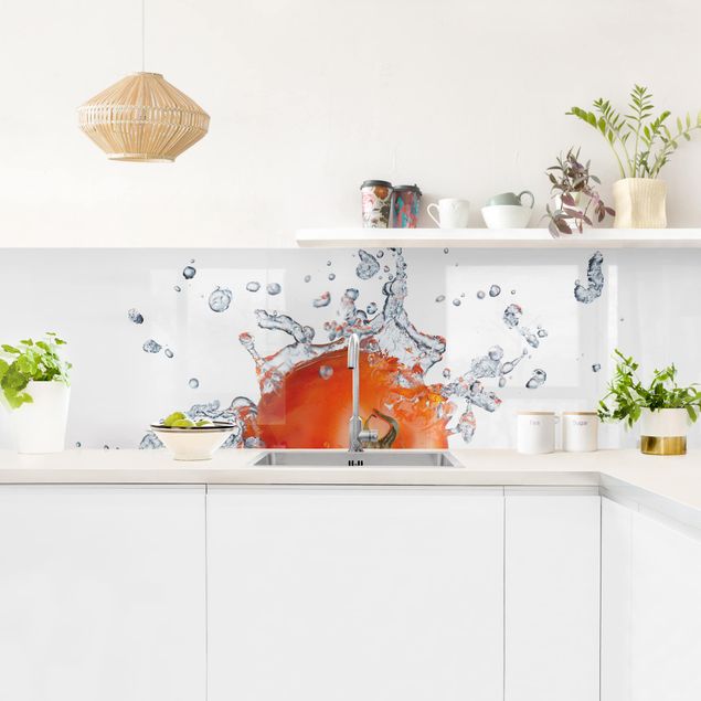 Panel szklany do kuchni Świeży pomidor