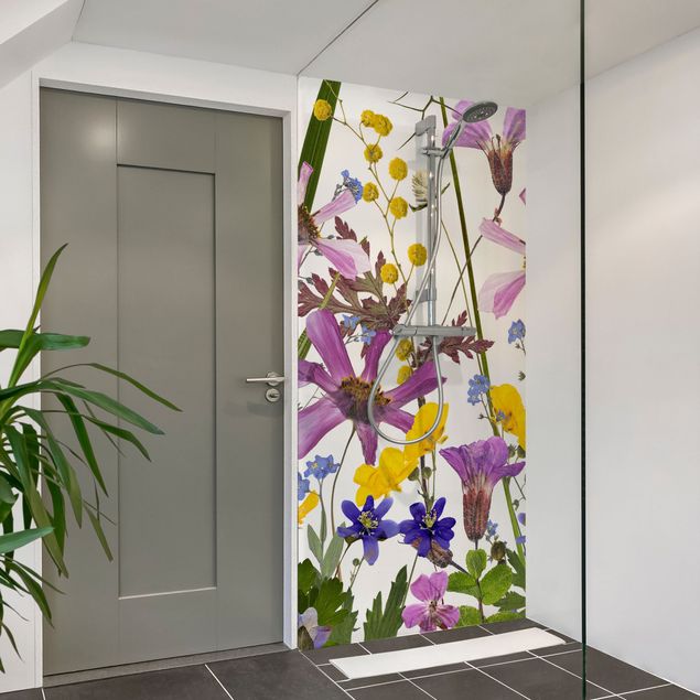 Tylna ścianka prysznicowa - Fragrant Flower Meadow